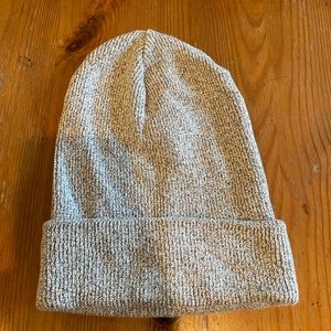 Brandy Melville Light-Gray Heathered Beanie